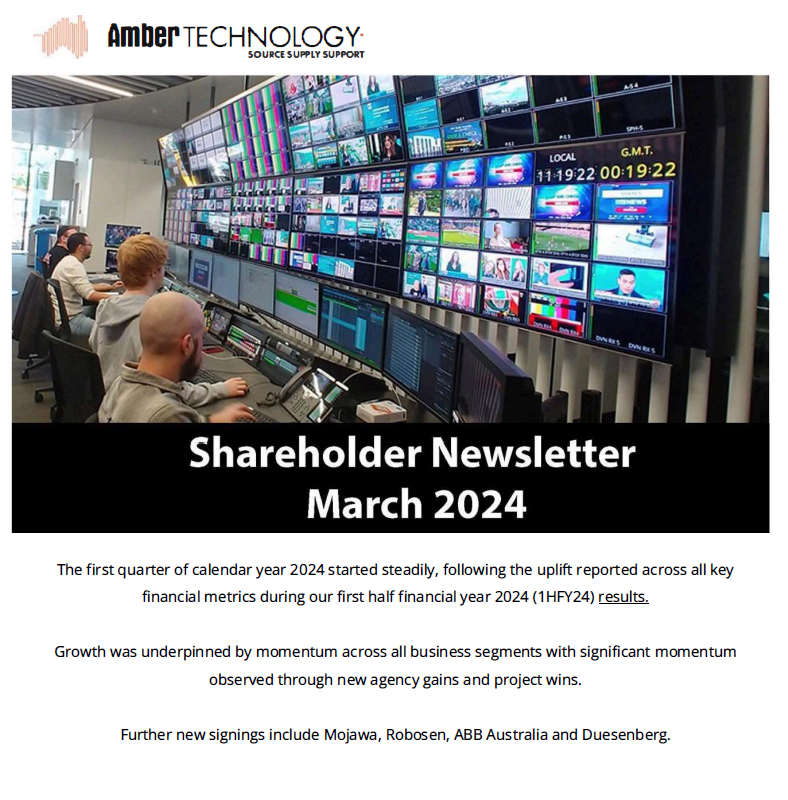 Ambertech Newsletter